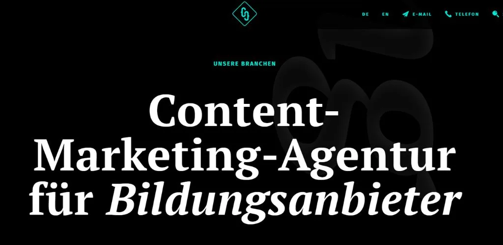 agentur für bildungseinrichtungen crispy content