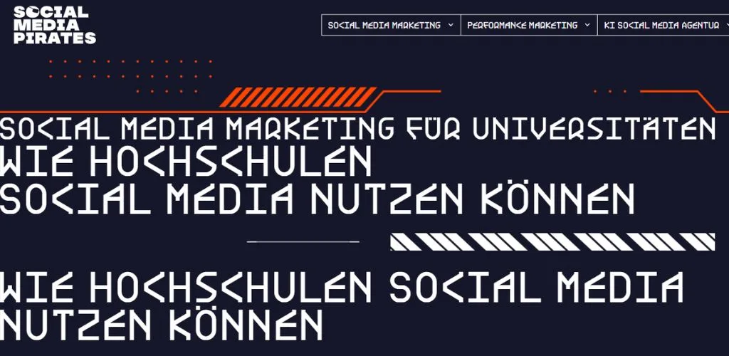 agentur für private universitäten social media pirates