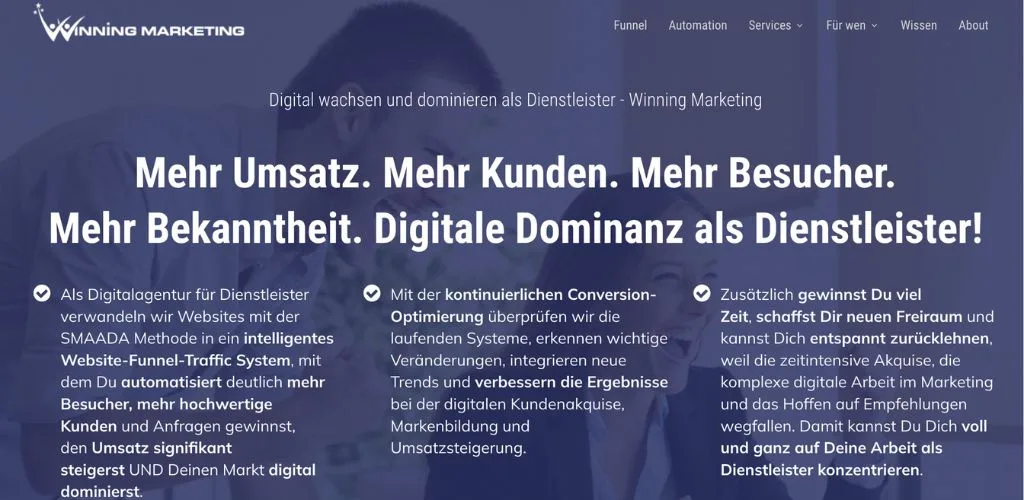 beste online marketing agentur für trainer winning marketing
