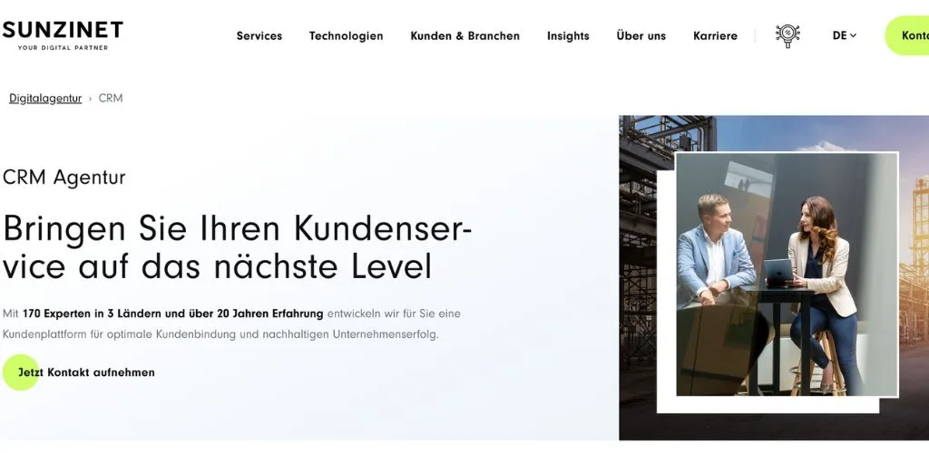 crm beratung für weiterbildungsträger sunzinet