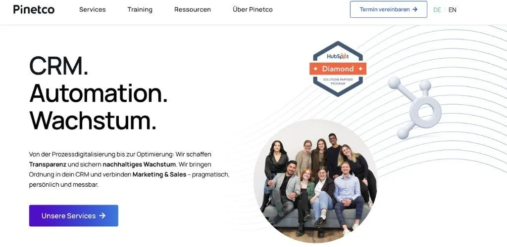 digitalisierungsagentur für edtech unternehmen pinetco