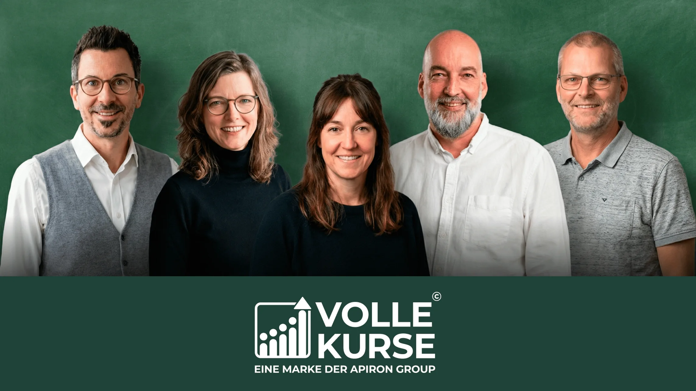 Das Team von Volle Kurse – eine Marke der Apiron Group