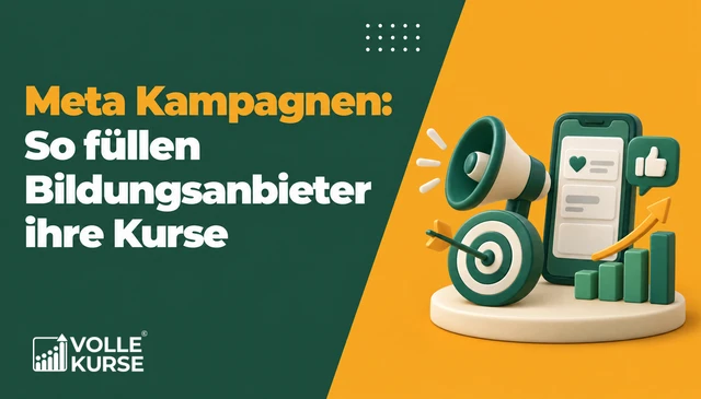 Illustration: Megafon, Zielscheibe mit Pfeil, Smartphone mit Feed und ein steigendes Balkendiagramm