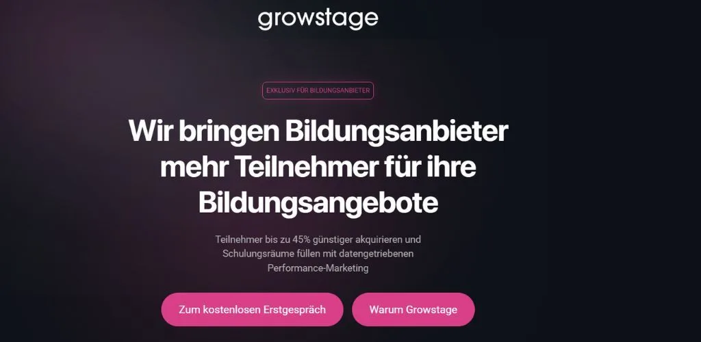 online marketing agentur für institute growstage