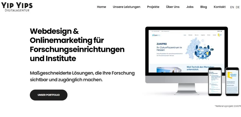online marketing agentur für institute yip yips digitalagentur