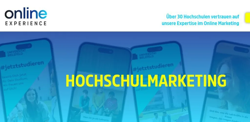 online marketing agentur für private hochschulen online experience