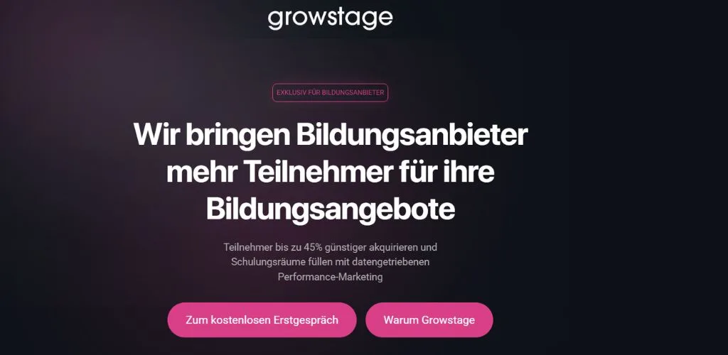 unternehmensberatung für private universitäten growstage