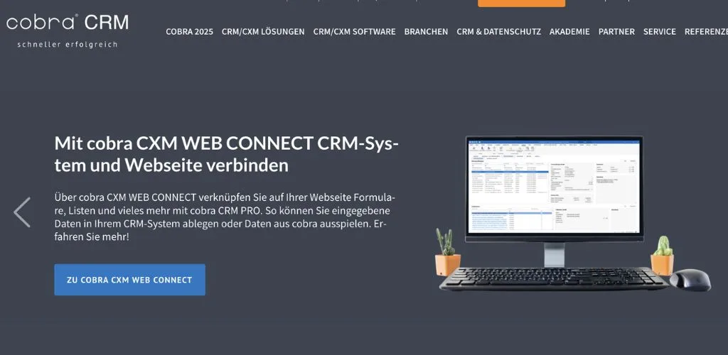 webdesign-agentur für akademien cobra crm