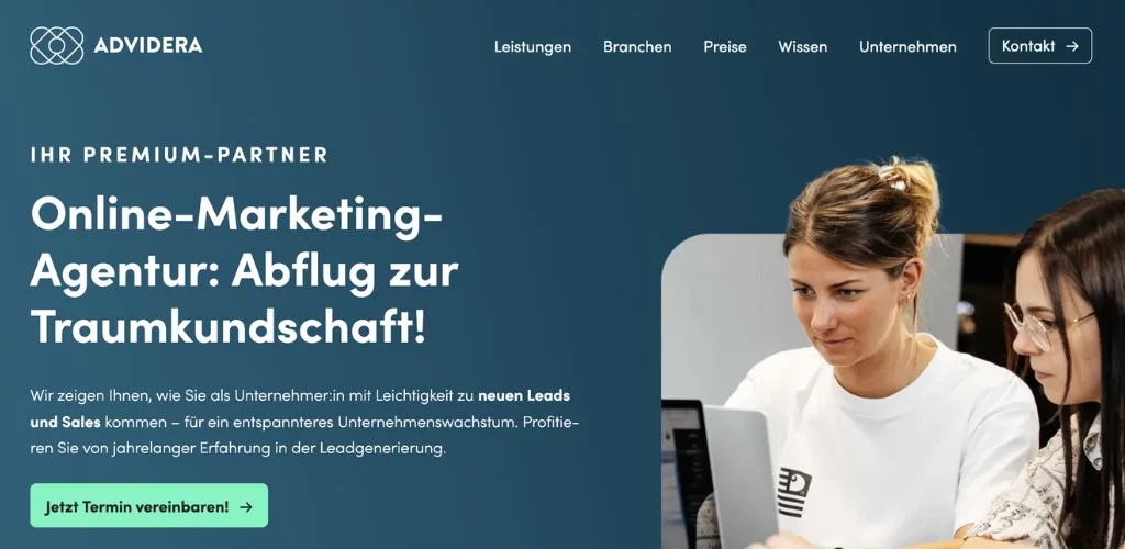 webdesign-agentur für bildungsträger advidera