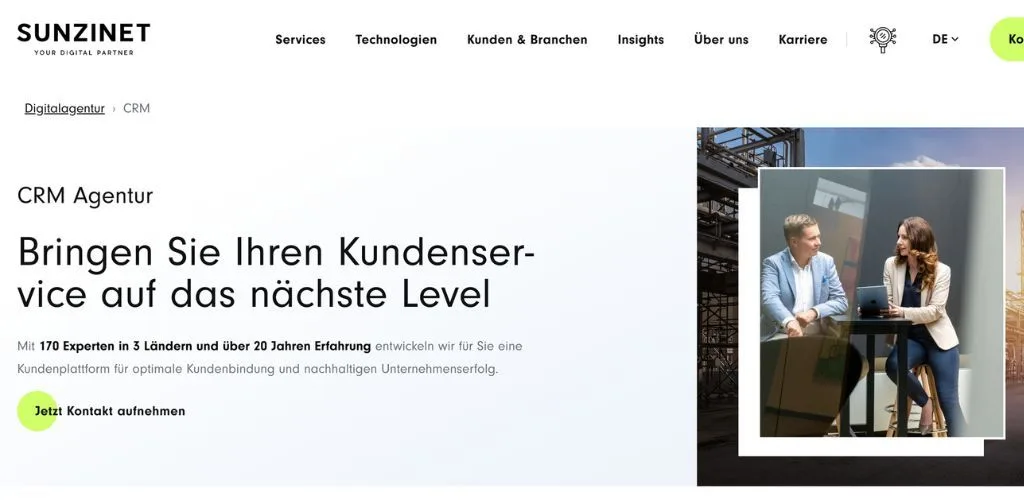 webdesign-agentur für trainer sunzinet