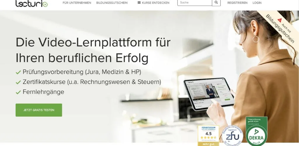 webdesign agentur für weiterbildungsträger lecturio